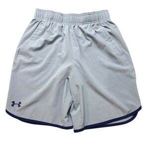Under Armour Blue/Gray Athletic Shorts Youth Size M Loose Fit‎ Gym Workout